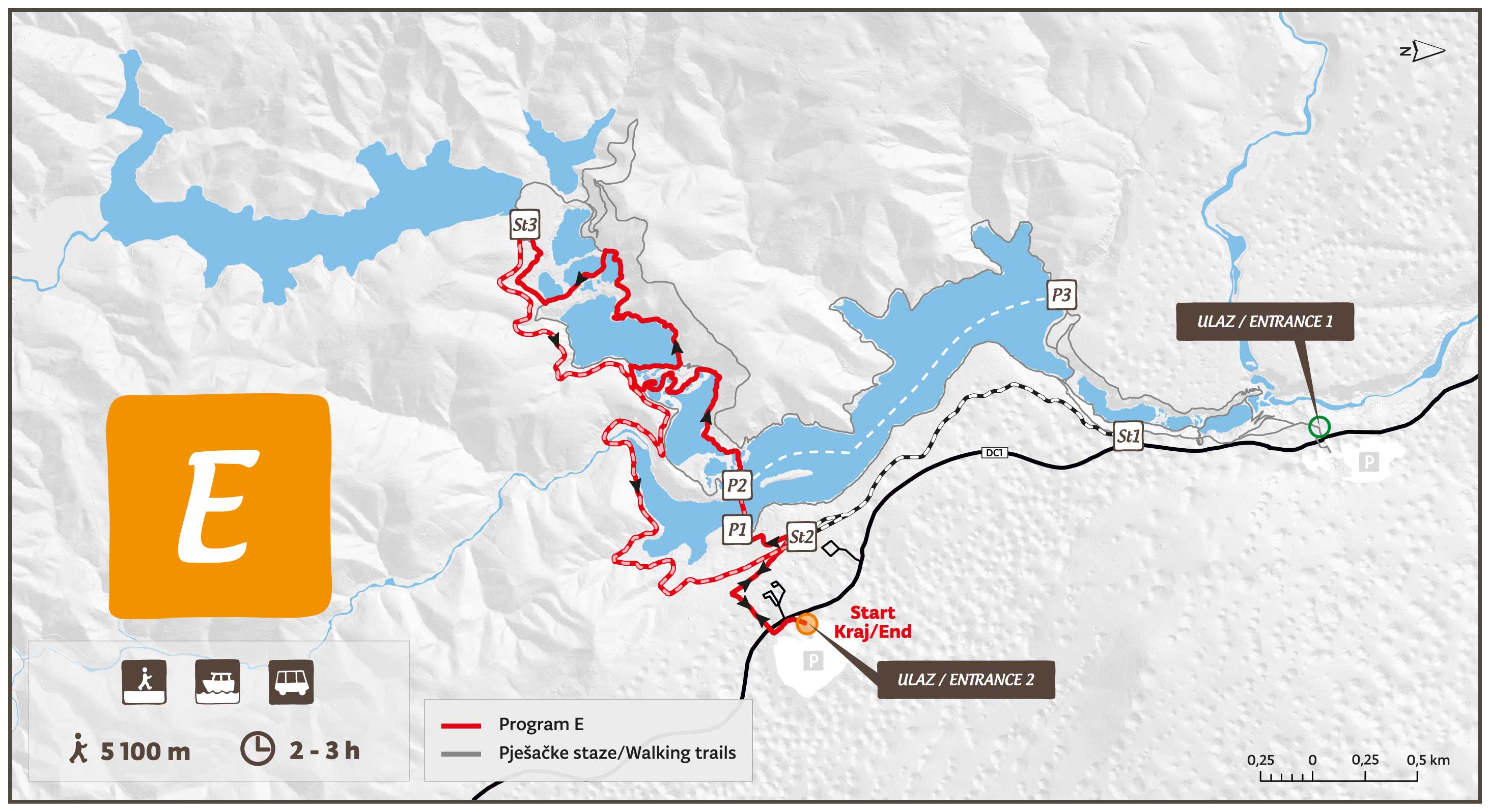 Upper Lakes Walking Route E