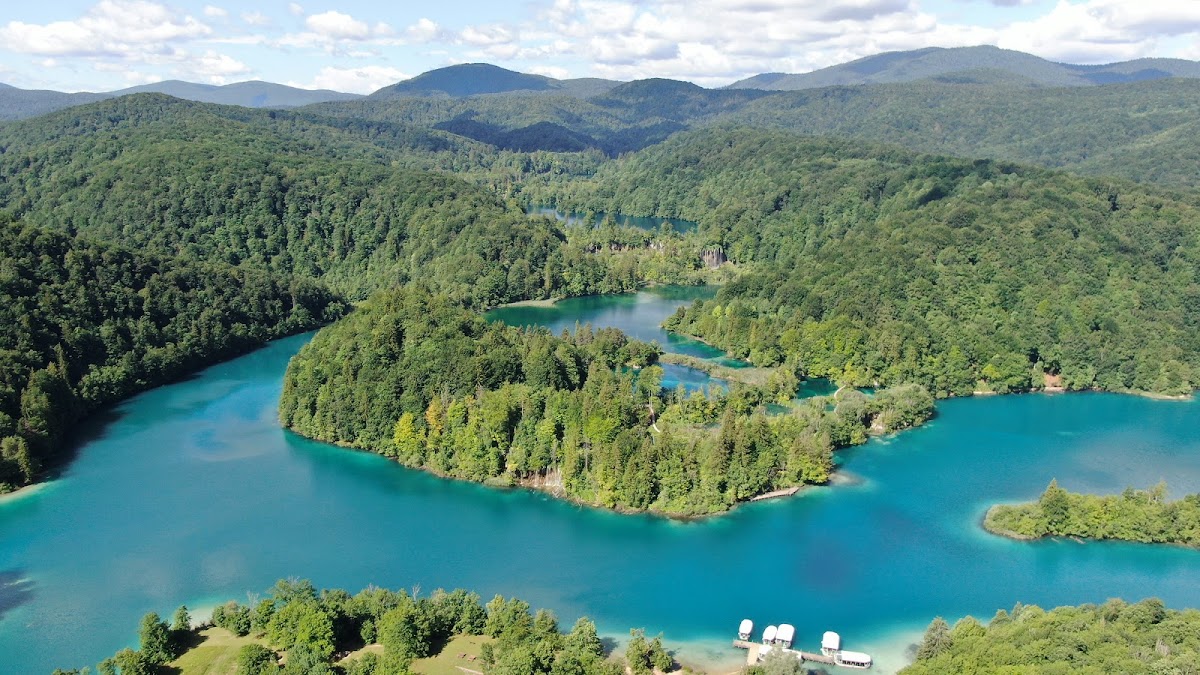 Bus station with transportation options in Croatia